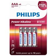 Батарейка AAA, LR03 - Philips LR03 4BL 48/144