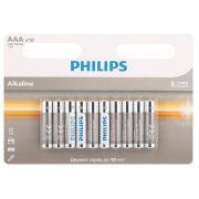 Батарейка AAA, LR03 - Philips LR03 10BL 10/240