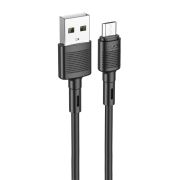 Кабель USB - MicroUSB Hoco X83, 2.4A, 1м, чёрный