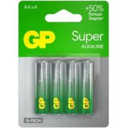 Батарейка AA, LR06 - GP LR06 4BL Super G-Tech 4/40/320