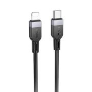 Кабель Type-C - Lightning Hoco X109, 3A/PD27W, 1м, чёрный