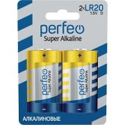 Батарейка LR20 - Perfeo LR20 2BL Super Alkaline (D)  2/20/120