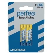 Батарейка AA, LR06 - Perfeo LR06 2BL Super Alkaline 60/240