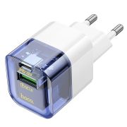 Адаптер Сетевой - Hoco C131A, 1USB/1USB-C/QC3.0/PD20W синий