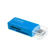 Картридер Smartbuy 749 USB2.0/MicroSD/SD/MS/M2 синий