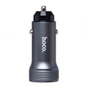 Адаптер Автомобильный - Hoco Z49A, 1USB/3A/QC3.0/18W серый