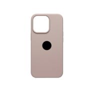 Чехол iPh 14 Pro силикон SC пепельный закрытый с лого