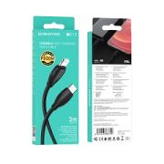 Кабель Type-C - Lightning Borofone BX19, 3А/PD20W, 3м чёрный