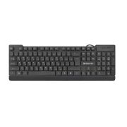 Клавиатура Defender Element HB-190 USB RU проводная чёрная