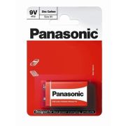 Батарейка 6F22 - Panasonic Zinc Carbon 1BL крона - 1/12/60