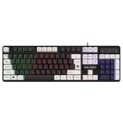 Клавиатура Defender тёмный Knight GK-077 RU проводная чёрная с белым