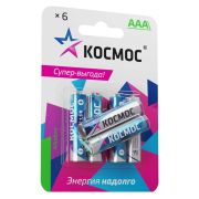 Батарейка AAA, LR03 - Космос   6BL 6/96/576