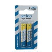 Батарейка AAA, LR03 - Perfeo LR03 2BL Super mini 2/48/480