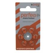 Батарейка ZA312 - Perfeo ZA312 6BL Airozinc Premium 6/60