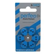 Батарейка ZA675 - Perfeo ZA675 6BL Airozinc Premium 6/60