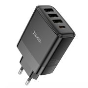 Адаптер Сетевой - Hoco C127A, 3USB/1USB-C/QC3.0/PD45W чёрный