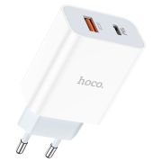 Адаптер Сетевой - Hoco C97A, 1USB/1USB-C/QC3.0/PD20W белый