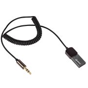 Аудио-ресивер Bluetooth-адаптер Amfox BTA-505 Bluetooth/AUX/USB/микрофон кабель-пружина 1м