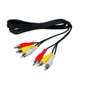 Аудиокабель - Кабель 3RCA (m) - 3RCA (m) 1.5м Rexant (17-0202)