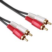 Аудиокабель - Кабель 2RCA (m) - 2RCA (m) 5м чёрный