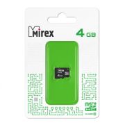 Карта памяти 4GB - Mirex карта памяти microSDHC сlass 10 без адаптера