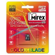 Карта памяти 32GB - Mirex карта памяти microSDHC сlass 10 без адаптера UHS-I