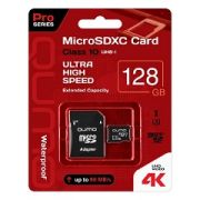Карта памяти 128GB - Qumo карта памяти microSDHC сlass 10 с адаптером UHS-1 U3