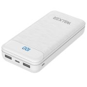 Аккумулятор внешний 20000 mAh  Walker WB-525, QC3.0/PD20W белый