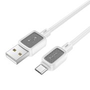 Кабель USB - MicroUSB Hoco X108, 2.4A, 1м, белый
