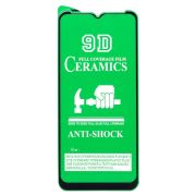 Защитное стекло для Samsung A22S 5G чёрное керамическое Ceramic тех.пак.