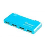 Разветвитель HUB > USB Smartbuy SBHA-6110-B 4 порта USB 2.0 синий