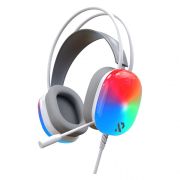 Гарнитура Smartbuy Vault, динамики 50мм, 2x3,5 jack, USB, RGB-подсветка, белый