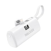 Аккумулятор внешний 5000 mAh  Walker WB-965 Lightning/Type-C PD20W белый