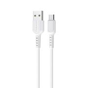 Кабель USB - MicroUSB Borofone BX16, 2A, 1м, белый