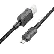 Кабель USB - MicroUSB Hoco X94, 2.4A, 1м, чёрный