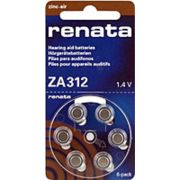 Батарейка ZA312 - Renata ZA312 6BL 60/300