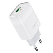 Адаптер Сетевой - Hoco C72Q, 1USB/18W/QC3.0 белый