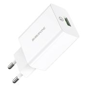 Адаптер Сетевой - Borofone BA21A, 1USB/3A/QC3.0 белый