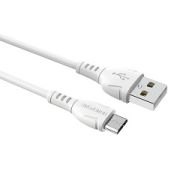 Кабель USB - MicroUSB Borofone BX51, 2.4A, 1м, белый - упак.отдельно