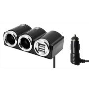 Разветвитель для прикуривателя Olesson 1502, 2 гнезда/2USB/12V/24V/120W