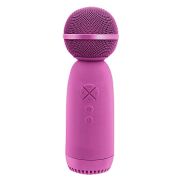 Микрофон для караоке беспроводная колонка Bluetooth Amfox AM-MIC70 розовый