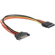Кабель удлинитель питания SATA (15pin) - SATA (15pin) (гн/шт) Cablexpert 30см