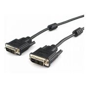 Кабель DVI (m) - DVI (m) 1.8м Cablexpert CC-DVIL-BK-6 с фильтрами