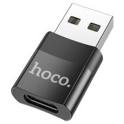 Переходник USB (m) - Type-C (f) Hoco UA17 чёрный