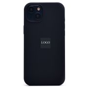 Чехол iPh 15 Plus силикон Soft Touch с лого чёрный