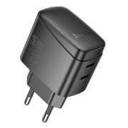 Адаптер Сетевой - Hoco CS62A, 2USB-C/PD45W чёрный