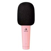Микрофон для караоке беспроводная колонка Bluetooth Amfox AM-MIC30 розовый